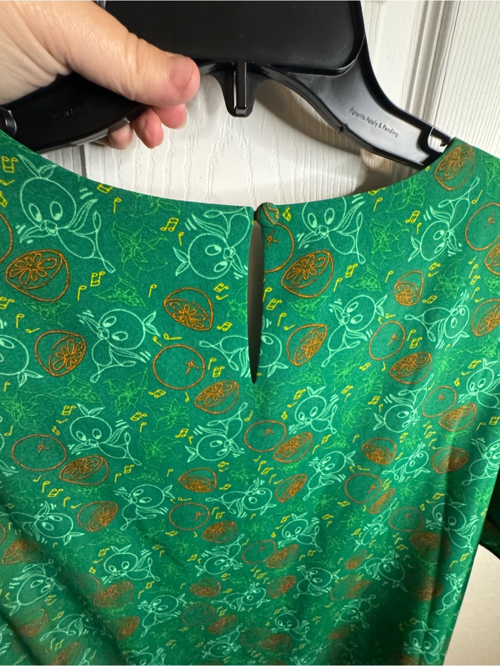 Disney Green Floral Ruffle-Sleeve Midi Dress with Gold Accents The Dress Shop - Picture 5 of 7